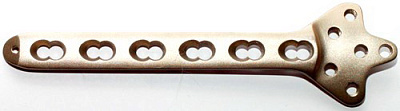 Пластина с угловой стабильностью "Лист Клевера"с о/к (под винты 3,5 и 5,0 мм) (Ti ), 5.701С.04 - 10