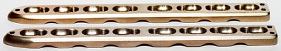 Пластина с угловой стабильностью узкая прямая с ограниченным контактом 12х4,5 мм  (под винты 3,5 мм) (Ti ), 5.0212.06 - 14