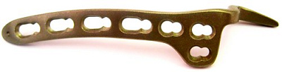 Пластина крючковидная для ключицы с угловой стабильностью с ограниченным контактом (под винты с у/с 3,5) правая/левая 5.1035.05 - 07